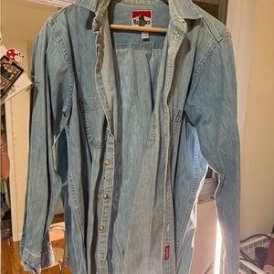 Thrifted Marlboro Light Blue Denim Shirt